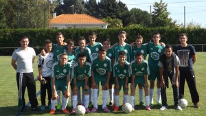 Équipe U15 le 11 octobre 2014 avant la rencontre Bouaye 1 - ESL