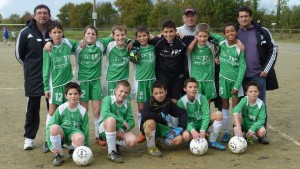 Équipe U13 le 15 novembre 2014, avant la rencontre à domicile face au FC Paulx