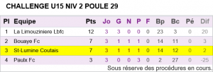 U15 Equipe 1 Challenge Niveau 2